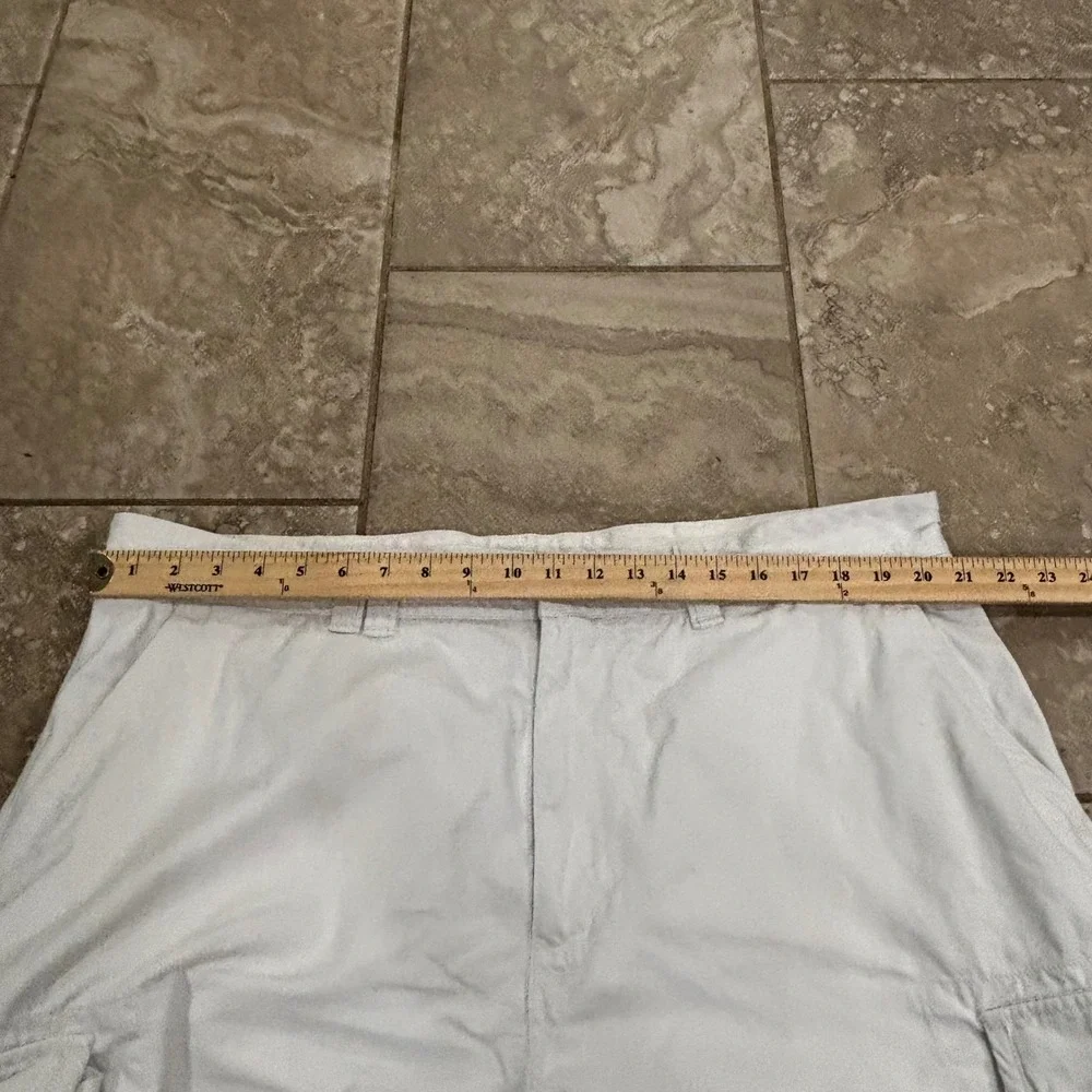 Polo Ralph Lauren Mens White Cotton Twill Cargo Shorts Size 42 Utility Summer